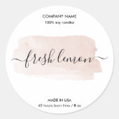 Kaaretiket product zwart-roze goudzijde etiket (Voorkant)