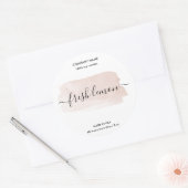 Kaaretiket product zwart-roze goudzijde etiket (Envelop)