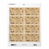 Kaaretiket Star Border Etiket (Full Sheet)