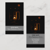 Kaarlicht verlicht het donkere visitekaartje (Voorkant / Achterkant)