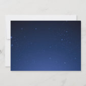 Kaarlichten Blauw Elegant Weddenschap Save The Date (Achterkant)