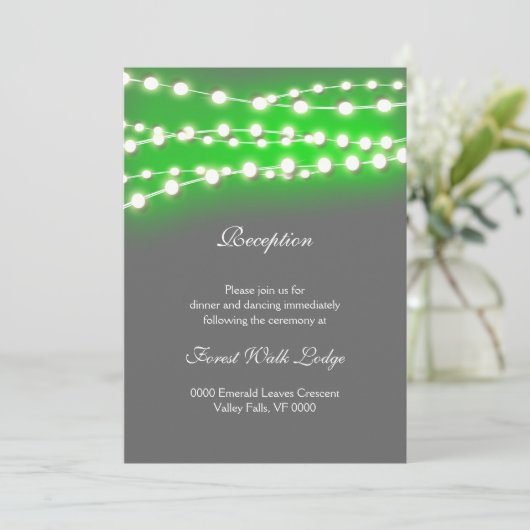 Kaarlichten groene tuingloed RECEPT Kaart (Staand voorkant)