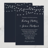 Kaarlichten trouwuitnodiging kaart (Voorkant / Achterkant)