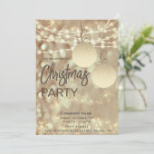 Kaarlichten voor gouden kerstfeestdagen kaart (Staand voorkant)