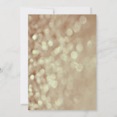 Kaarlichten voor gouden kerstfeestdagen kaart (Achterkant)