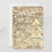 Kaarlichten voor gouden kerstfeestdagen kaart (Voorkant)