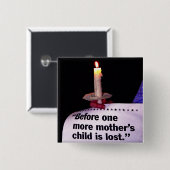 Kaarprotest Vierkante Button 5,1 Cm (Voorkant /achterkant)