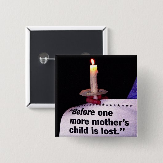 Kaarprotest Vierkante Button 5,1 Cm (Voorkant /achterkant)