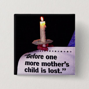 Kaarprotest Vierkante Button 5,1 Cm