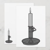 Kaars 01 bedankkaart (Voorkant / Achterkant)