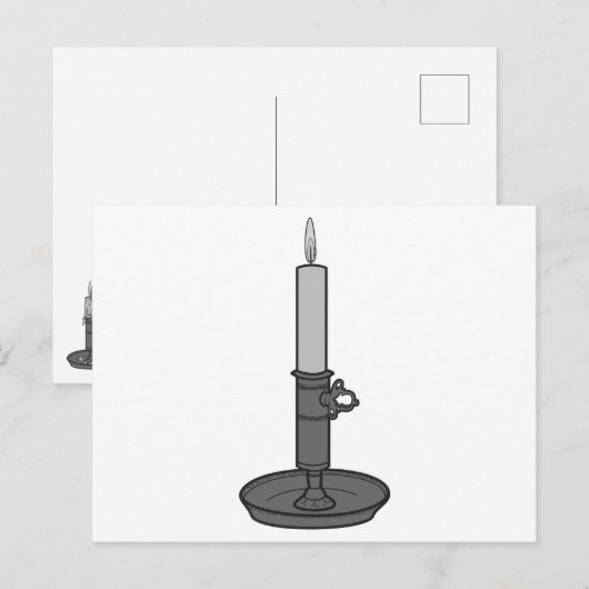 Kaars 01 briefkaart (Voorkant / Achterkant)