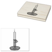 Kaars 01 rubberstempel (Gestempeld)