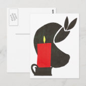 kaars-1 briefkaart (Voorkant / Achterkant)