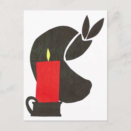 kaars-1 briefkaart (Voorkant)