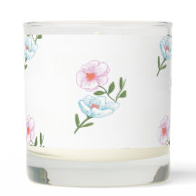 Kaars, Blauw en Roze Hand getrokken Kosmos