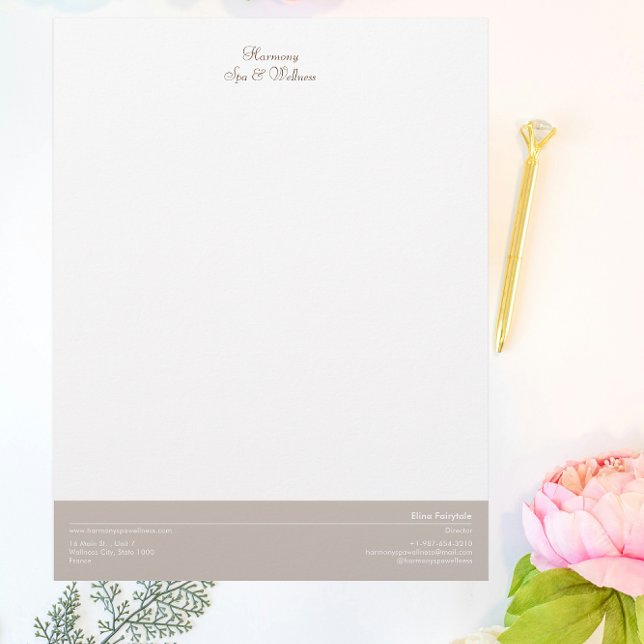 Kaars, borstel, spa & wellness briefhoofd (Creator heeft geüpload)