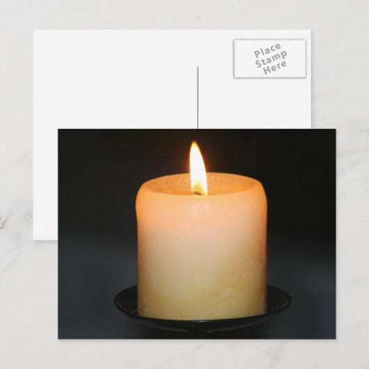 kaars briefkaart (Voorkant / Achterkant)