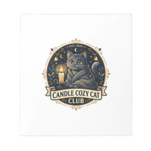 Kaars Cozy Kat Kat Vader Cadeau Idee - Kaars Cozy  Notitieblok
