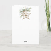 Kaars Dennenappels Pools Kerstmis Feestdagen Kaart (Achterkant)