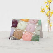 kaars feestelijke wenskaart kaart (Gele Bloem)