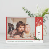 Kaars Foto Kerstkaart Kaart (Staand voorkant)
