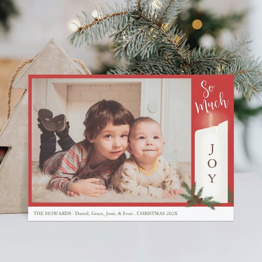 Kaars Foto Kerstkaart Kaart