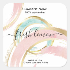 Kaars het moderne abstracte etiket van het product