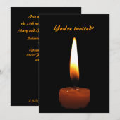 Kaars Huwelijksjubileum Kaart (Voorkant / Achterkant)