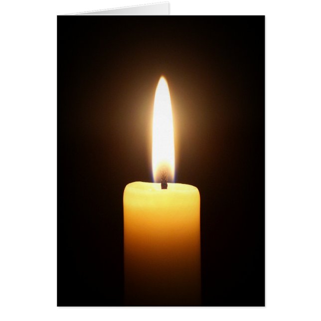 Kaars in de donkere kaart (Voorkant)