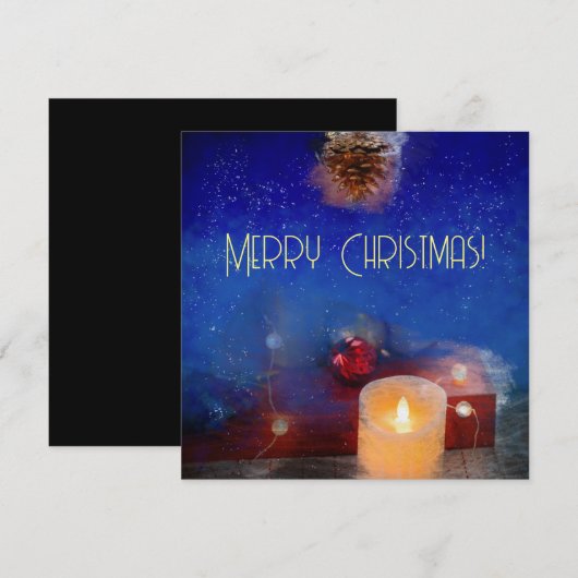 Kaars in de kerstnacht (Voorkant / Achterkant)