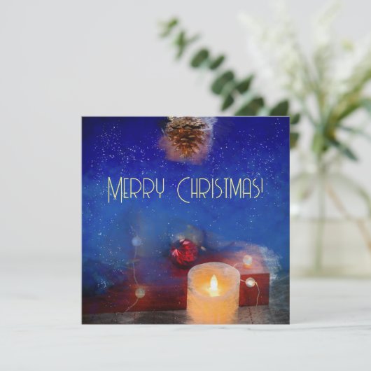 Kaars in de kerstnacht (Staand voorkant)