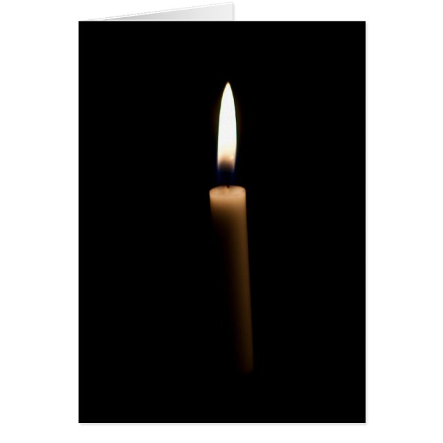 Kaars in het donker (Voorkant)