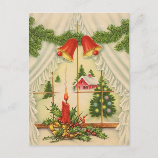 Kaars in het Venster Briefkaart (Voorkant)