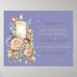 Kaars Inspirerend Verse Poster