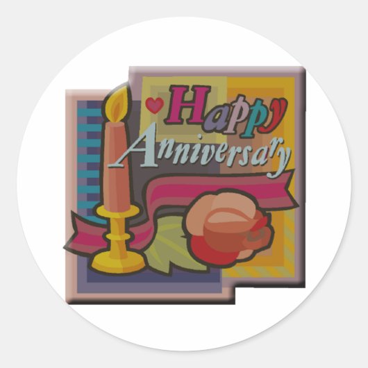 KAARS JUBILEUM T RONDE STICKER (Voorkant)