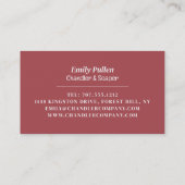 Kaars, kaarsen en zeep visitekaartje (Achterkant)