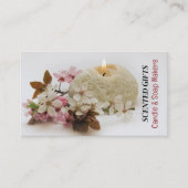 Kaars, kaarsen en zeep visitekaartje (Voorkant)