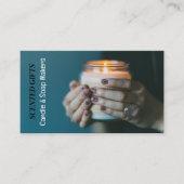 Kaars, kaarsen en zeep visitekaartje (Voorkant)