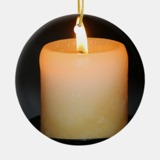 kaars keramisch ornament (Voorkant)