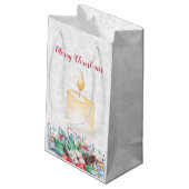 Kaars & Kerstmisdecoratie Klein Cadeauzakje (Achterkant Gekanteld)