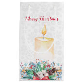 Kaars & Kerstmisdecoratie Klein Cadeauzakje (Voorkant)