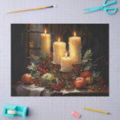 Kaars Kerststuk Decoupage Ambacht Tissuepapier (Craft)