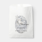 Kaars Lantaarn in Sparkling Sneeuw Bruiloft Bedankzakje (Voorkant)