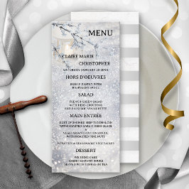 Kaars Lantaarn Sparkling Sneeuw Bruiloft Menu