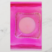 Kaars, lichtroze liefdeskaarslicht briefpapier (Voorkant)