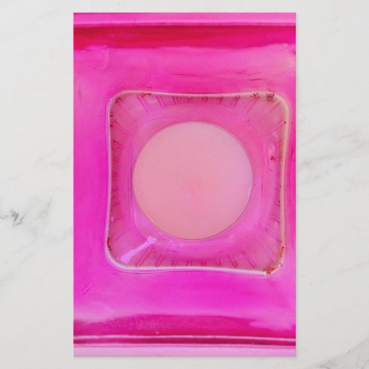 Kaars, lichtroze liefdeskaarslicht briefpapier (Voorkant)