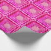 Kaars, lichtroze liefdeskaarslicht cadeaupapier (Hoek)