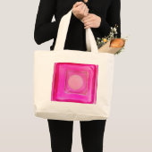 Kaars, lichtroze liefdeskaarslicht grote tote bag (Voorkant (product))