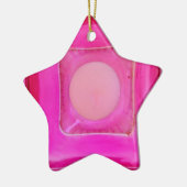 Kaars, lichtroze liefdeskaarslicht keramisch ornament (Links)