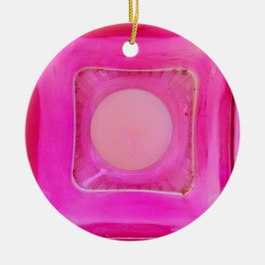 Kaars, lichtroze liefdeskaarslicht keramisch ornament (Voorkant)